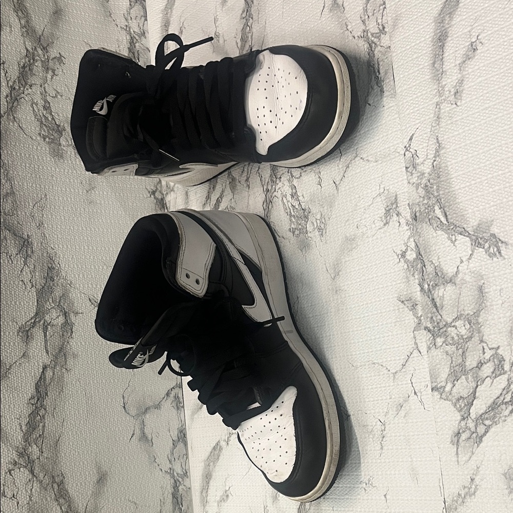 Nike Black and White High-Top Sneakers